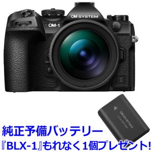 【今なら予備バッテリー BLX-1（1個）プレゼント】OM SYSTEM オーエムシステム  OM-1 Mark II 12-40mm F2.8 PRO II キット｜murauchi