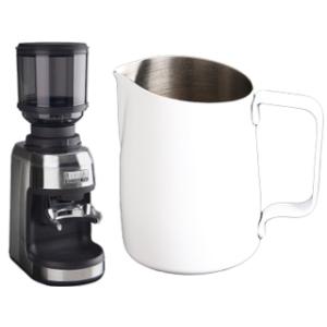 WPM ZD-17N WPM Grinderコーヒーグラインダー+HC7107Wミルクピッチャーシャ...