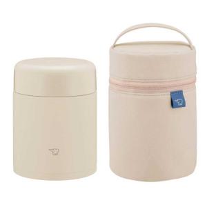 ZOJIRUSHI 象印 SW-KA40-CMステンレススープジャー【400ml】+SW-PB01-CMスープジャーポーチ【250〜400mL】(ベージュ)｜murauchi