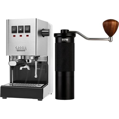 GAGGIA ガジア エスプレッソマシン「CLASSIC」クラシックエボプロ+WPM手挽きコーヒーミ...