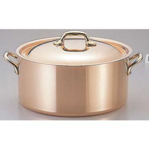 MAUVIEL ムヴィエール カパーイノックス半寸胴鍋（蓋付）／６５２２．１２　１２?