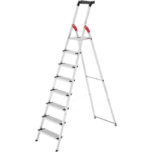 Hasegawa/長谷川工業 【代引不可】上枠付踏台 L-80 8ステップ(17777) L80-8