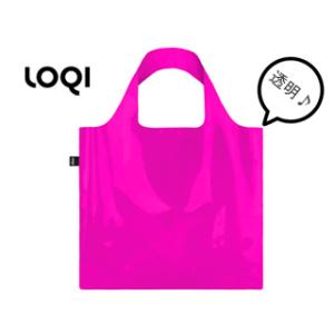 LOQI ローキー  エコバッグ/トートバッグ【クリアピンク】■BAGSTransparentPink｜murauchi