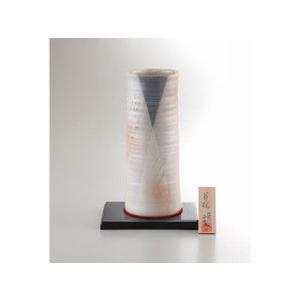 　 【MINO/美濃焼】手描工房　１０号円筒型花瓶／　ＹＪ１５‐０４｜murauchi.co.jp