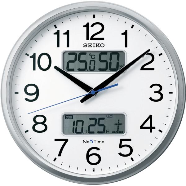 SEIKO/セイコータイムクリエーション 電波掛時計 セイコーネクスタイム ZS250S (ハイブリ...