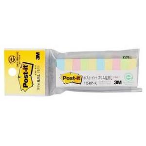 3M スリーエムジャパン Post-it 再生紙 スリム見出し（ミニ） 715RP-K 縦25×横7...