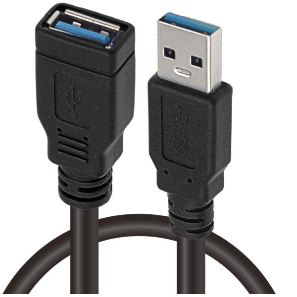 日本トラストテクノロジー USB3.0延長ケーブル 1m ブラック JTUSB3EX1M-BK