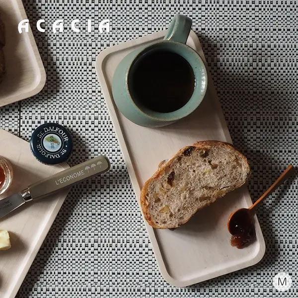 ACACIA アカシア ウッドプレート 【M】 【ナチュラル】   WOODEN PLATE AA-...