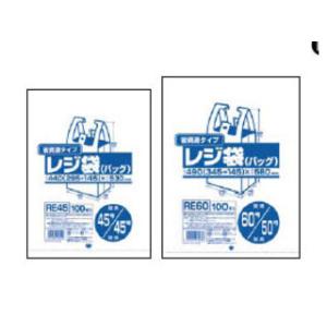 JAPACKS ジャパックス  業務用省資源タイプ レジ袋（１００枚入）／ＲＥ８０／８０号／８０号 乳白｜murauchi