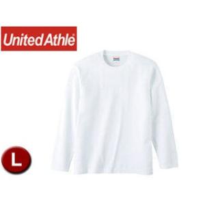 United Athle/ユナイテッドアスレ  501001W  5.6オンス ロングスリーブTシャツ アダルトサイズ 【L】 (ホワイト)｜murauchi