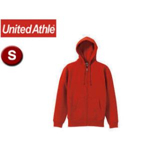 United Athle/ユナイテッドアスレ  10.0オンス T/Cスウェット フルジップパーカ（裏起毛）アダルト 【S】 （レッド）｜murauchi