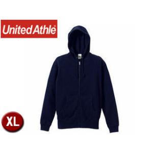 United Athle/ユナイテッドアスレ  521301  10.0オンス スウェットフルジップパーカ（パイル） 【XL】 (ネイビー)｜murauchi