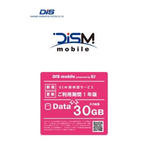 DIS mobile 30GB 年間パック 1年