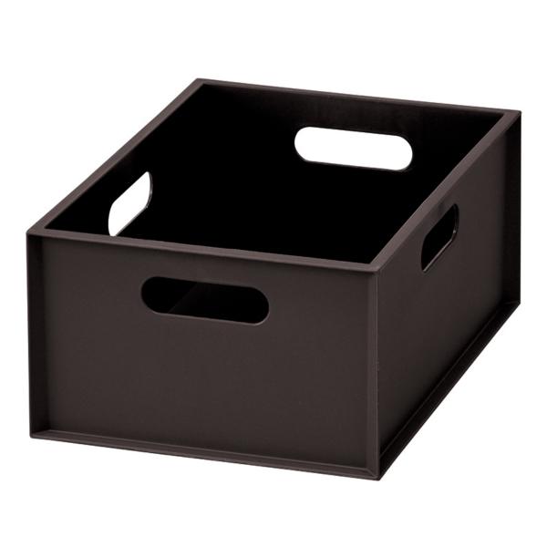 JEJアステージ 収納ボックス カロキューブ縦型ハーフ ブラウン