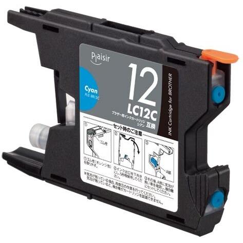 Plaisir/プレジール ブラザー/brother LC12C対応/シアン 互換インクカートリッジ...