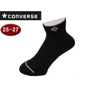 コンバース CONVERSE  CB102002-1915 ジャンプアップソックス 【25-27cm】 （ブラック×グレー）｜murauchi