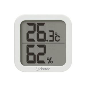 DRETEC ドリテック デジタル温湿度計 クラル O-414WT ホワイト