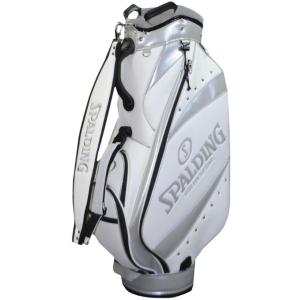 LEZAX/レザックス SPALDING 9.5型キャディバッグ 【ホワイト】 SPCB-3466