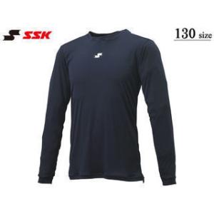 SSK 【ジュニア】ジュニアローネック長袖アンダーシャツ【ネイビー】【130】SCF230LLJ エ...