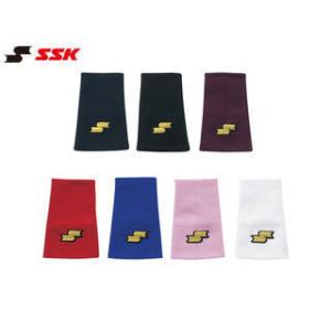 SSK エスエスケイ  【メンズ・ユニセックス】リストバンド(1個)薄手テーパー型【レッド】YA34