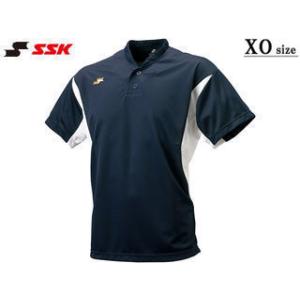 SSK エスエスケイ  【メンズ・ユニセックス】ベースボールTシャツ【ネイビー×ホワイト】【XO】B...