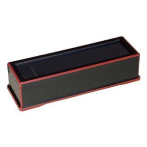 CHUBU 中部コーポレーション ＡＢＳ　箸箱　黒渕朱（楊枝入付）２４cm　０−６−２１Ａ