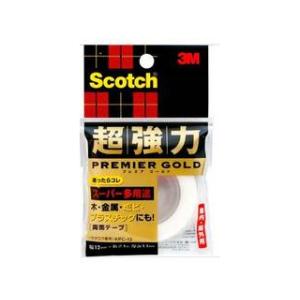 3M/スリーエムジャパン Scotch スコッチ 超強力両面テープ プレミアゴールド 12mm×1m...