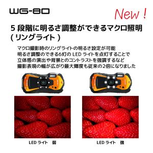 RICOH リコー WG-80(ブラック) 防...の詳細画像5