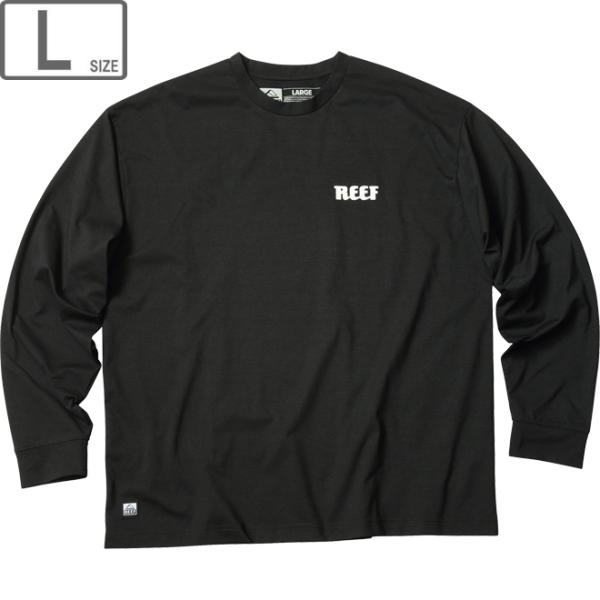 REEF リーフ 【メンズ】ヘリテージ ロゴ ラッシュロングスリーブTシャツ 【ブラック】【Lサイズ...