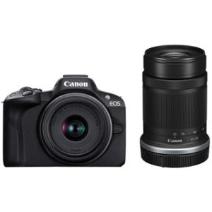 CANON キヤノン  EOS R50・ダブルズームキット ブラック ミラーレスカメラ｜murauchi