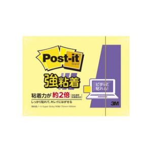 3M/スリーエムジャパン Post-it ポスト・イット 強粘着ノート パステルカラー イエロー 6...