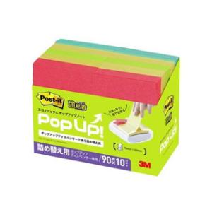 3M/スリーエムジャパン ポストイット エコノパック 強粘着ポップアップノート 混色4色 6561S...