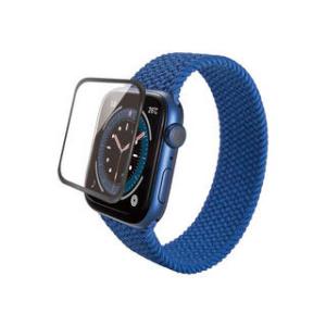 ELECOM エレコム  Apple Watch SE、Series 6[40mm]/フルカバーガラスフィルム/光沢0.33mm AW-20SFLGGRBK ブラック｜murauchi