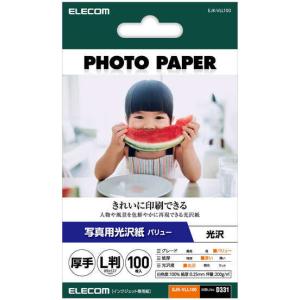 ELECOM エレコム  写真用光沢紙/バリュー/厚手/L判/100枚 EJK-VLL100｜murauchi