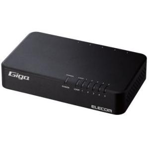 ELECOM エレコム Giga対応スイッチングHub/5ポート/磁石付き/プラスチック筐体/電源内...