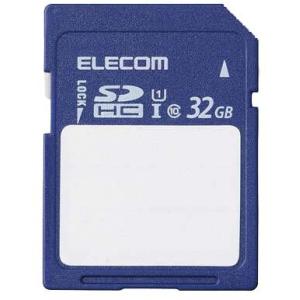 ELECOM エレコム  SDHCカード 保存内容が書ける ケース付 UHS-I 80MB/s 32GB MF-FS032GU11C｜murauchi