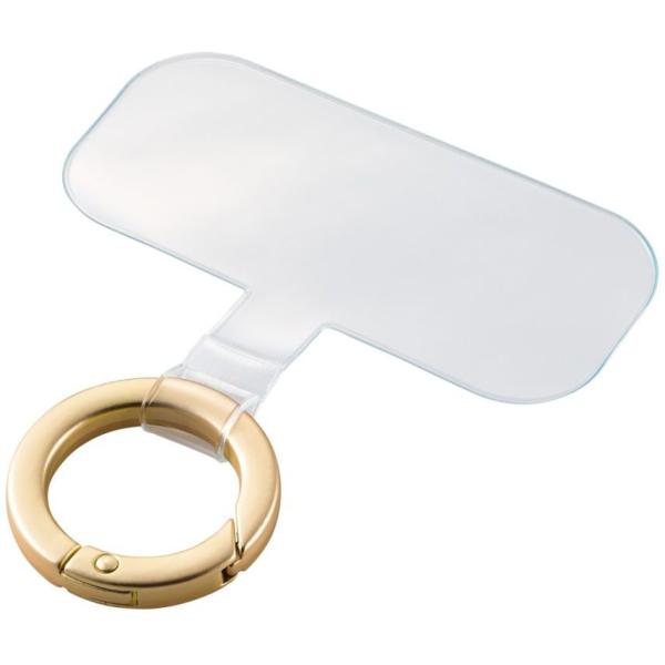 ELECOM エレコム ストラップホールシート/1口タイプ/1枚入り/ゴールド P-STHD1BRG...