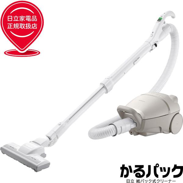 HITACHI 日立 掃除機 紙パック式クリーナー かるパックCV-KP90M C ベージュ　