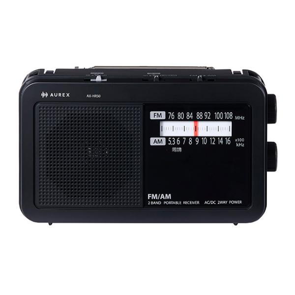 TOSHIBA 東芝 AX-HR50(K)ブラック LEDライト付きホームラジオ