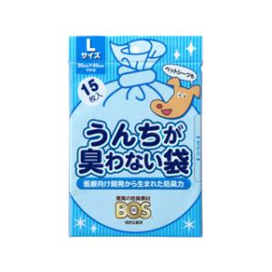 KURILON クリロン化成 うんちが臭わない袋 BOS イヌ用 Lサイズ 15枚入