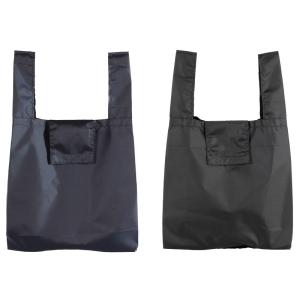 株式会社アクシス 5秒でしまえるエコバッグ 無地 ブラック : murauchi