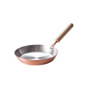 銅製 フライパン 24cm 内面メッキ無板厚約2mm 業務用仕様 日本