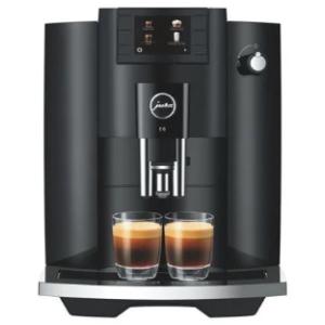 JURA ユーラ 12041 全自動コーヒーマシン E6 Piano Black　家庭用/9メニュー/水タンク1.8L/ホッパー容量280g/ボタン式