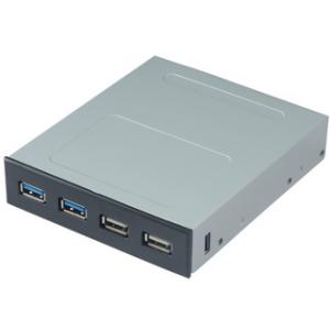 ainex アイネックス  3.5インチベイ USB3.0/2.0フロントパネル PF-004C｜murauchi