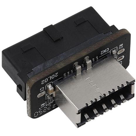 ainex アイネックス 内部USB3.0 - フロントUSB Type-Cヘッダー変換アダプタ U...