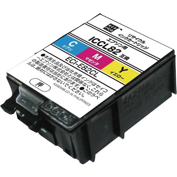 ecorica/エコリカ  リサイクルインク EPSON ICCL82対応 カラー ECI-E82C...