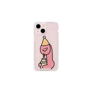 168cm 168cm ハイブリッドクリアケース for iPhone 13 mini Pink Olly with ケーキ 168246i13MN｜murauchi