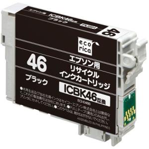 ecorica/エコリカ リサイクルインク エプソン ICBK46対応（ブラック） ECI-E46B｜murauchi