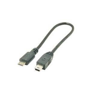 変換名人  変換名人 USBケーブル20cm microHOST to miniHOST USBMCH-M5H20｜murauchi