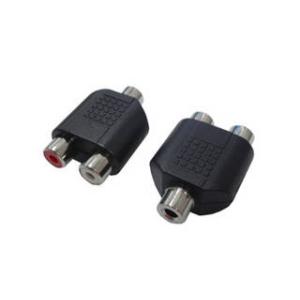 変換名人 変換名人 AVプラグ RCA(メス)2P to 3.5mm(メス)ステレオ AV/RCA2...